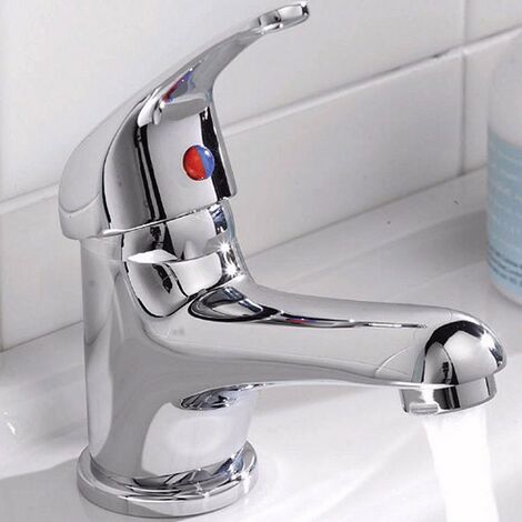 Studio Contemporary Chrome Basin Mono Mixer Tap & Waste