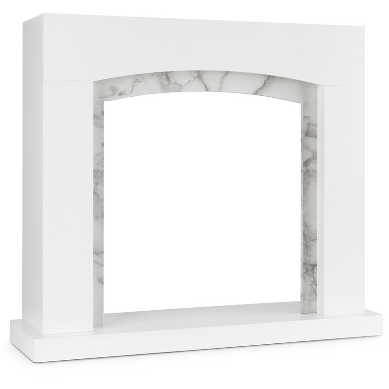 Studio Frame II Boîtier de cheminée MDF Décoration marbre