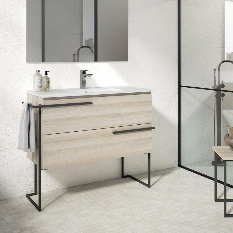 

SCALA Mueble+Lavabo Con Estructura Crudo - Medida: 100 cms - Visobath