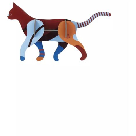 Studio ROOF Ornament, Bastel-Set, 3D Wandobjekt - Katze
