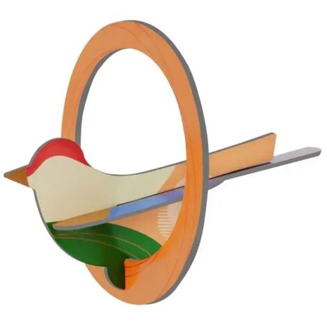 Studio ROOF Ornament, Bastel-Set, 3D Wandobjekt - Robin