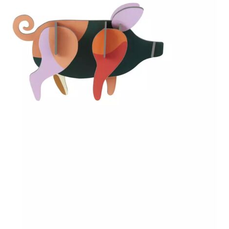 Studio ROOF Ornament, Bastel-Set, 3D Wandobjekt - Schwein
