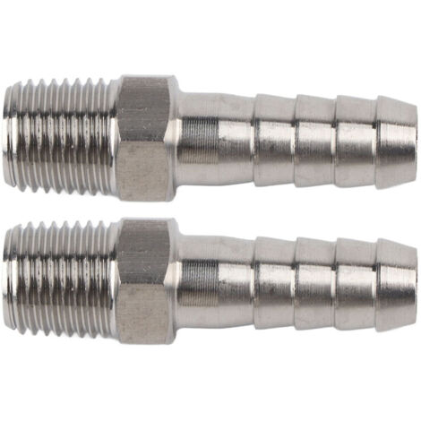 Stück 1/4 Zoll BSPT-Schnellkupplungen aus Edelstahl für 10 mm flexible Schläuche (BSPT1/4-10mm)