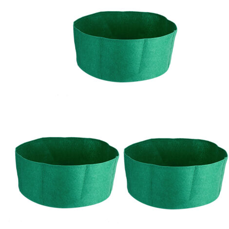 Stück 10-Gallonen-Pflanzsäcke aus dickem Vliesstoff, runde Töpfe für Gartensetzlinge (Grasgrün)