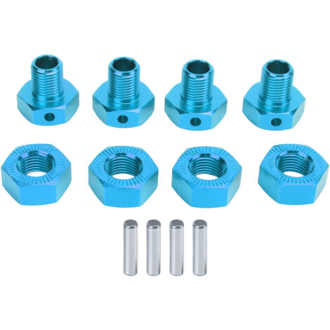 Stück 17 mm JLB 1/10 Radsechskantadapter aus Aluminiumlegierung für RC-Trucks, blau