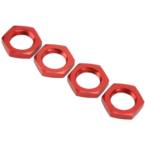Stück 17-mm-Radmuttern aus Aluminiumlegierung für 1/8-RC-Cars, verbessertes Zubehör, rot