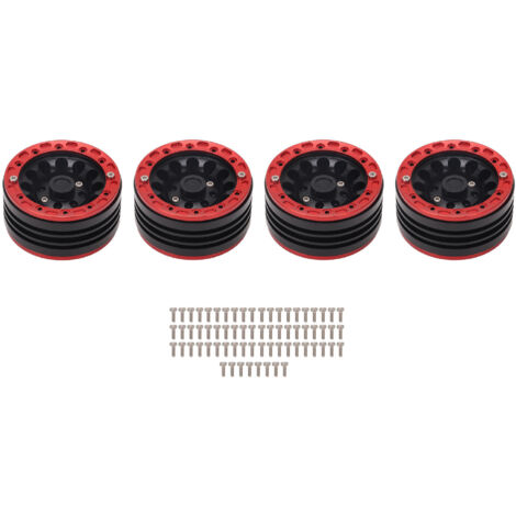Stück 1,9 Zoll CNC-gefräste Leichtmetallfelgen für Axial SCX10, AXI03007, MST, 1/10 RC Beadlock
