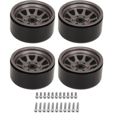 Stück 1,9 Zoll Universal-RC-Räder aus Zinklegierungsstahl für Axial SCX10 II III Crawler-Auto
