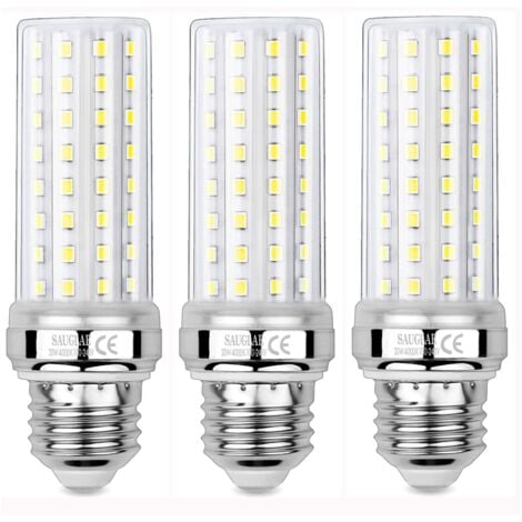 AOUGO Stück 20 W LED-Mais-Glühbirnen, 150 W Äquivalent Glühlampe, 2300 lm, 4000 K Neutralweiß, E27 Edison-Schraubbirnen NPTERBL