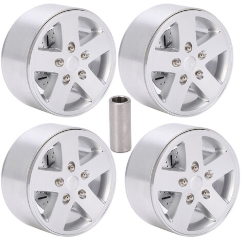 Stück 2,2-Zoll-Metallfelgen mit Bremsscheiben für Axial SCX10 90046 1/10 RC-Car