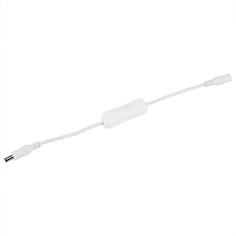 Stück 28,5 cm DC-Stromanschluss mit Ein-/Ausschalter für weiße LED-Streifen