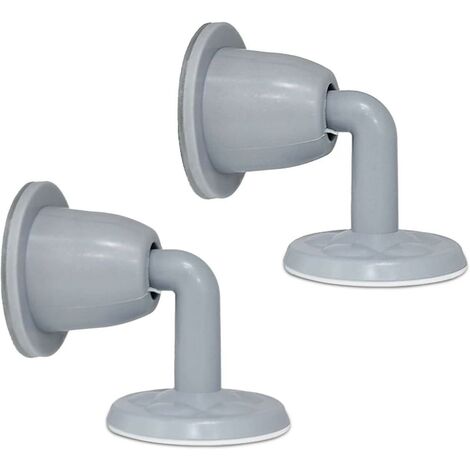 Stück 3 m selbstklebender Türstopper aus Silikon für den Boden, wasserdicht, stumme Wandhaken, kein Stanzen (grau)
