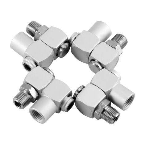 Stück 360° Universal-Aluminiumverbinder für 1/4"-Luftschlauch
