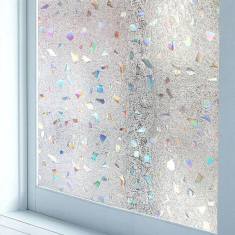 Stück 3D-Farbeffekt-Fensterfolie, Verdunkelungsfolie, statische Werbung