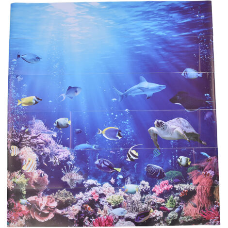 Stück 3D-Treppenaufkleber 100 x 18 cm, Unterwasserwelt-Design, selbstklebende Treppenverkleidung, DIY-Heimdekoration