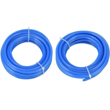 Stück 4 mm blaue Nylon-Trimmerfäden für Freischneider, Rasenmäherzubehör, 5 m / 16,4 ft, kompatibel mit Husqvarna