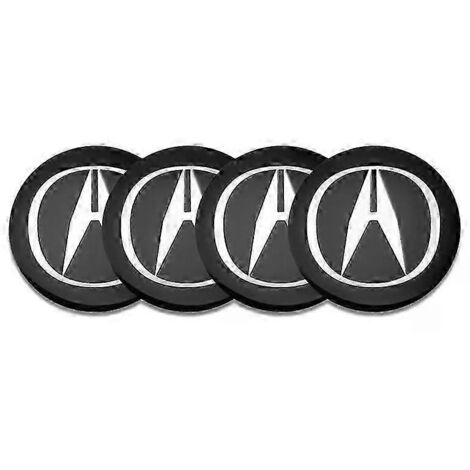 Stück 56 mm Radnabenkappen-Emblem-Aufkleber, passend für Acura Integra TL, TLX, ILX, RL, NSX, ZDX, MDX, RDX, TSX, RSX, RLX – Gut