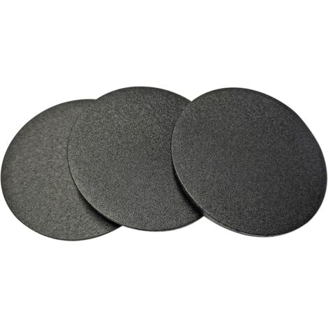 Stück 75 mm runde Kunststoffstopfen, Möbellochabdeckungen, Schwarz, für Möbelregale und Schränke