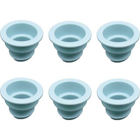 Stück Abflussrohr-Dichtungsschlauch-Silikonstopfen, Silikon-Dichtungsstopfen, Küchenrohr-Abwasser-Dichtungsring (blau)