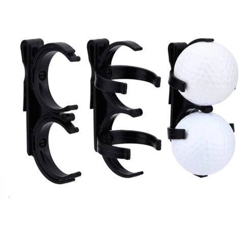 Stück ABS-Kunststoff Doppelclip-Ballhalter Organizer Golfball