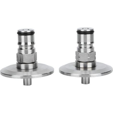Stück Adapter für Bierfässer aus Edelstahl 304, 1,5-Zoll-TriClamp-Verschluss auf Kugelzapfen für Brauanlagen