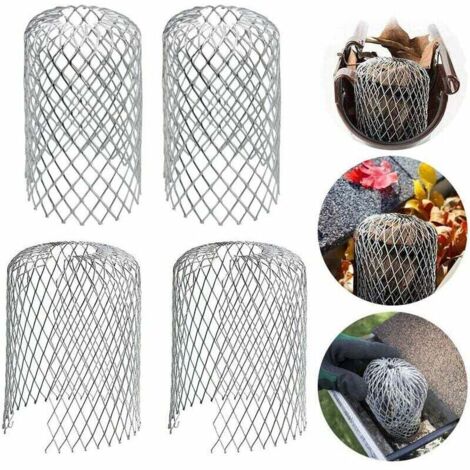 Stück Aluminium-Dachrinnenfilter, Dachrinnenschutzgitter, Metall-Dachrinnenschutz, Laubschutz für Haus, Dachtraufe, Graben, Kanalisation