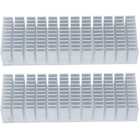Stück Aluminium-Kühlkörper 120x40x20 mm, Lamellenradiator zur Kühlung von CPUs und Elektronikkarten
