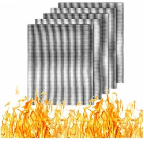 Stück Antihaft-Grillmatten, wiederverwendbare BBQ-Grillmatten, langlebige Grillmatten, Grillmatten für Holzkohle-, Gas- und Elektrogrills, FLITI