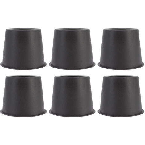 Stück Antivibrationspads für Sofabeine, Möbel, Tische, Schränke, Betten, schwarz, rund, 7,6 cm (3 Zoll)