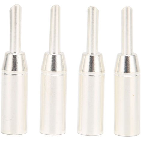 Stück BA1417 BFA Silber-Bananenstecker für Lautsprecherkabel, 7 mm / 0,3 Zoll Durchmesser