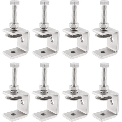 Stück C-Klemmen aus Edelstahl, verstellbare C-Klemme, robuste C-Klemme für Holzbearbeitung, Schweißen, Autoreparatur