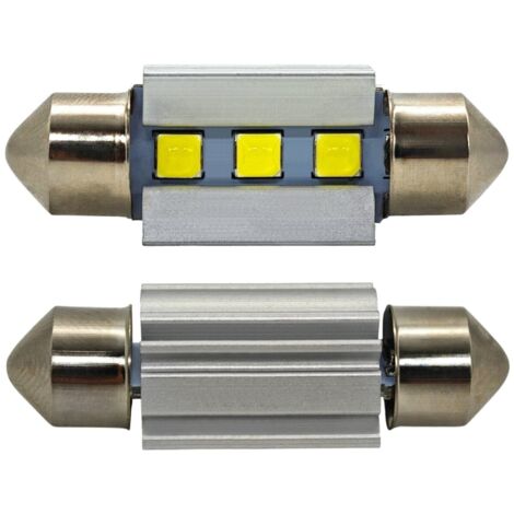 Stück C10W LED 41mm Birne SV8.5 12-24V CANBUS 320lm starkes Weiß