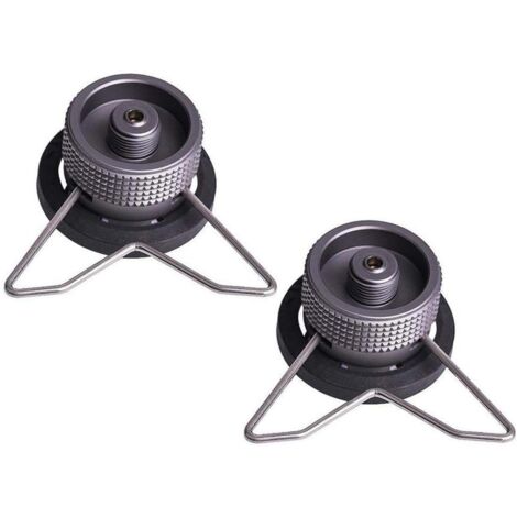 Stück Campingkocher-Adapter aus Aluminiumlegierung, tragbar, leicht, automatische Abschaltung, Camping-Gas-Adapter-Konverter für Butan-Kanister, Schraub-Gaskanister