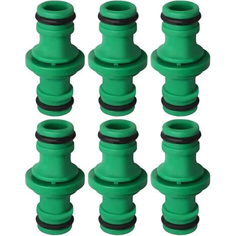 Stück Doppelschlauchverbinder, Doppelschlauchverbinder mit Außengewinde, Kunststoff-Schlaucharmaturen zum Verbinden von Gartenschläuchen (grün)