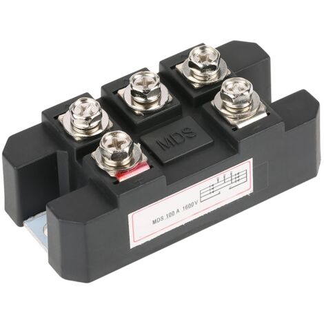 Stück Dreiphasen-Brückengleichrichter MDS100A 100 A 1600 V Hochspannung Schwarz