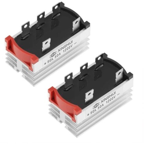 Stück Dreiphasen-Diodenbrückengleichrichter 50 Ampere 1200 V Aluminium Hochleistungs-Dreiphasen-Diodenbrückengleichrichter