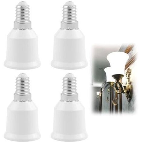 Stück E14-auf-E27-Lampenfassungadapter, E14-auf-E27-Fassungskonverter 220 V, Lampenadapter für LED-Lampen
