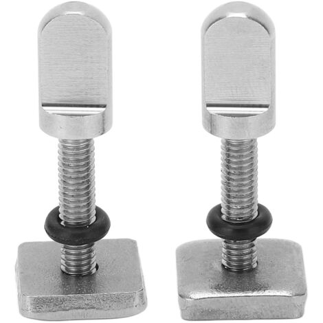 Stück Edelstahl-Finnenschraubenplatten, manueller Befestigungsstopfen für Surfbrett-Longboard M4