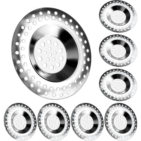 Stück Edelstahl-Spülbeckensieb-Stecker Haarfänger Haarstopper Duschablaufabdeckung Abflussschutz Abflussfilter Duschstopper Lochabdeckung