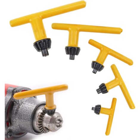 Stück Ersatz-Bohrfutterschlüssel, Gummigehäuse-Bohrfutterschlüssel, 6 mm, 10 mm, 13 mm, 16 mm, 20 mm, für Schlagbohrmaschinen, Bohrspannwerkzeug, elektrische Bohrer