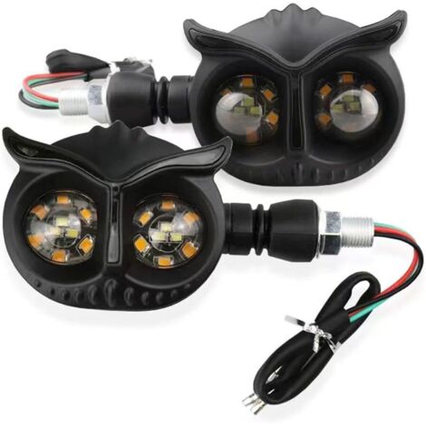 Stück eulenförmige LED-Motorradblinker, modifizierte Kühlung, 12 V wasserdicht