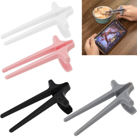 Stück Finger-Essstäbchen für Faule, mit zusätzlicher Halterung, schmutzabweisend