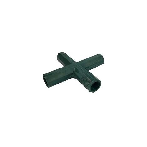 Stück Gartenrahmen-Eckverbinder 4-Wege-Rohrverbinder Gewächshaus-Eckverbinder Möbelrahmen innen 16 mm (flach 4-Wege)
