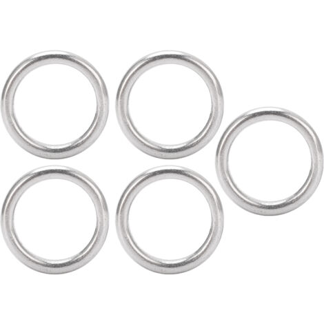 Stück geschweißte O-Ringe aus seewasserbeständigem Edelstahl für Tauch- und Bootsausrüstung, 4 x 20 mm