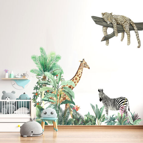 Stück Giraffe Zebra Leopard Wandaufkleber