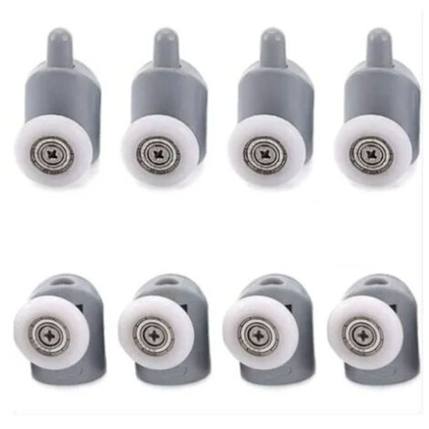 Stück Gleitrollen für Duschtüren, 23 mm, Rollen für Badezimmer-Schiebetüren