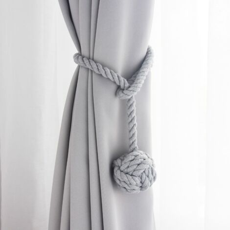 Stück graue Gardinenhalter, gestrickte Gardinenhalter