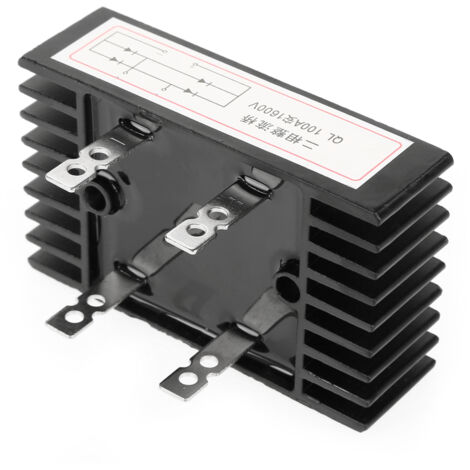 Stück Hochleistungs-Diodengleichrichterbrücke 100 A 1600 V Schwarz für Wechselstrom
