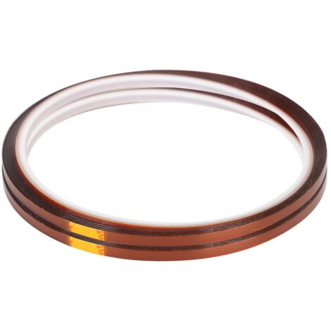 Stück hochtemperaturbeständiges Polyimid-Klebeband, 33 m, gelbbraun, 3 mm