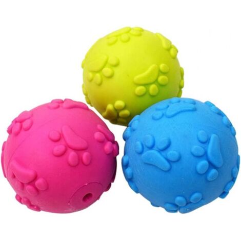 Stück Hundespielzeugbälle, Quietschspielzeugbälle, Hundekauspielzeugbälle, Welpen-Backenzahnreinigungsbälle für kleine und mittelgroße Hunde FLITI